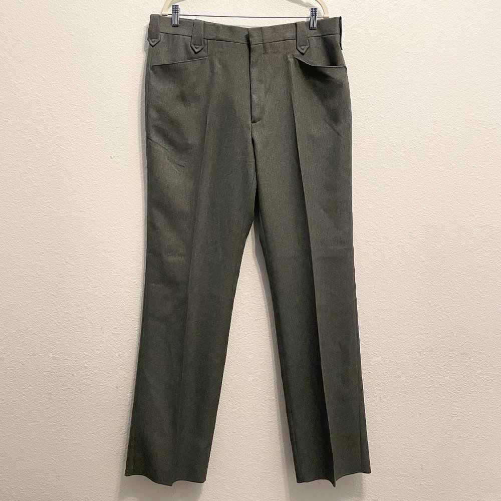 Circle S NWT Men's Vintage 80s Gray Pleated Western Dress Ranch Pants Size 40 - Picture 1 of 10